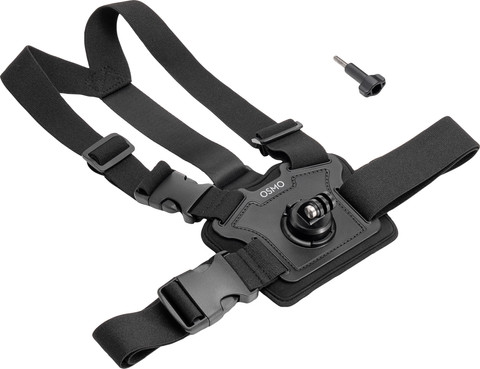 DJI Osmo Action Chest Strap Mount linkerkant