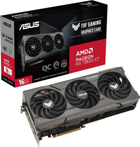 ASUS TUF Gaming Radeon RX 7800 XT OC 16 Go emballage