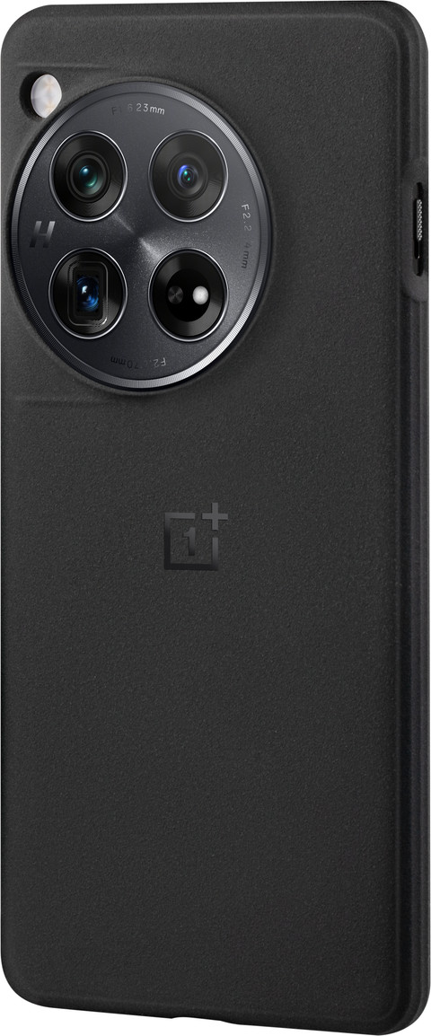 OnePlus 12 Sandstone Back Cover Black left side