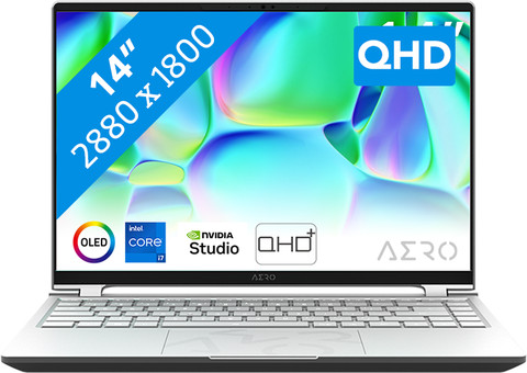 GIGABYTE AERO 14 OLED - 14" - Intel Core 7 - 16GB RAM/512GB SSD - RTX4050 Main Image