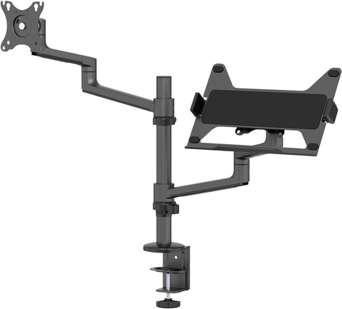 Neomounts NEXT Lite DS20-425BL2 Monitor and Laptop Arm Black front