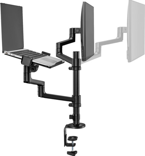 Neomounts NEXT Lite DS20-425BL2 Monitor and Laptop Arm Black left side