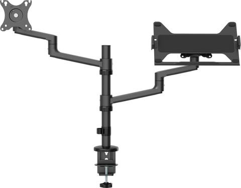 Neomounts NEXT Lite DS20-425BL2 Monitor and Laptop Arm Black front