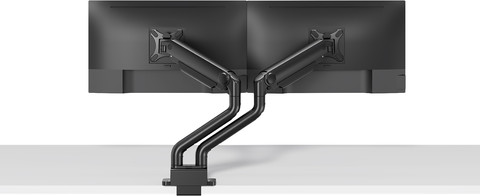 Neomounts NEXT One DS70S-950BL2 Monitorarm voor 17-35" schermen - Zwart product in gebruik