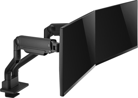 Neomounts NEXT One DS70S-950BL2 Monitorarm voor 17-35" schermen - Zwart linkerkant