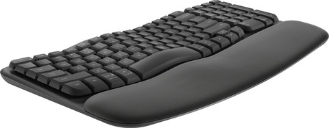 Logitech Wave Keys Draadloos Ergonomisch Toetsenbord QWERTY linkerkant