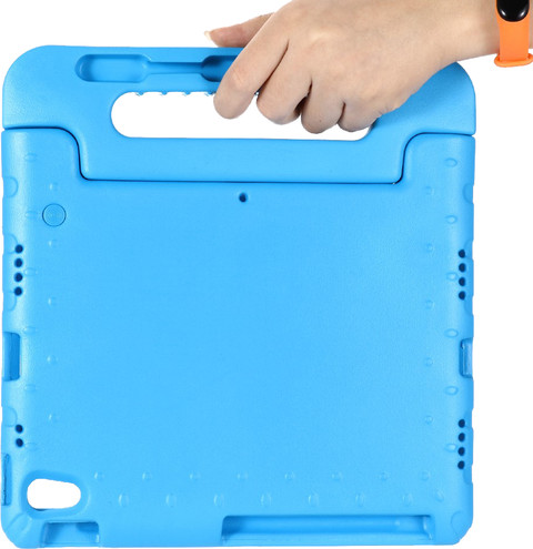 Just in Case Apple iPad Air 11 inch (2024) Kids Cover Blauw product in gebruik