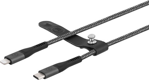 BlueBuilt USB-C to Lightning Cable 1.5m Kevlar Black detail