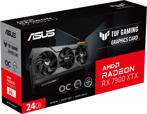 ASUS TUF Gaming Radeon RX 7900 XTX OC 24GB packaging