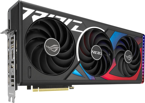 ASUS ROG Strix GeForce RTX 4070 Ti SUPER OC 16GB left side