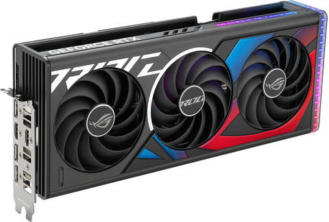 ASUS ROG Strix GeForce RTX 4070 Ti SUPER OC 16GB left side