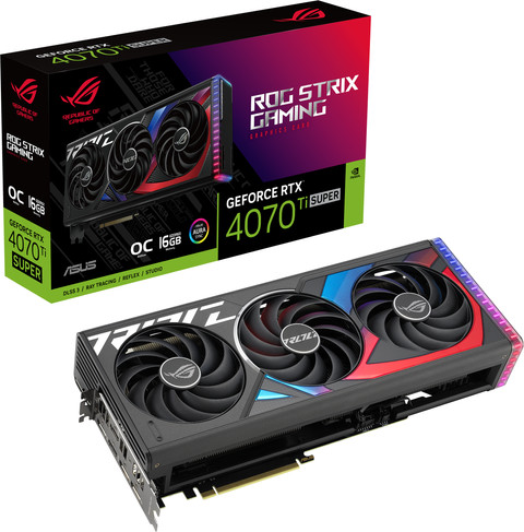 ASUS ROG Strix GeForce RTX 4070 Ti SUPER OC 16GB packaging