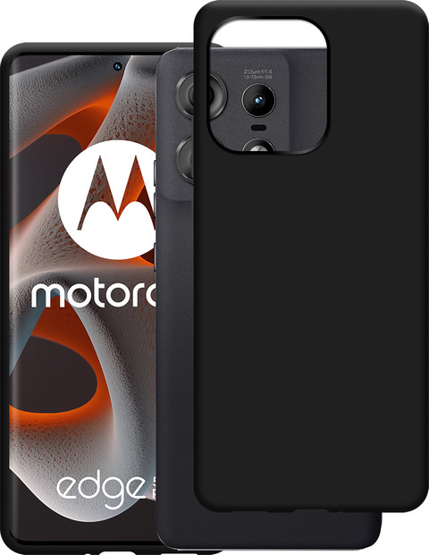 Just in Case Soft Design Motorola Edge 50 Pro Back Cover Black combined product