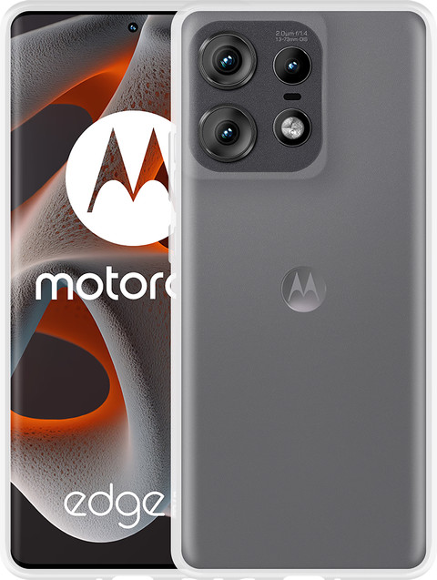 Just in Case Soft Design Motorola Edge 50 Pro Back Cover Transparant samengesteld product