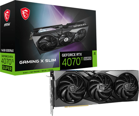 MSI GeForce RTX 4070 Ti SUPER GAMING X SLIM 16GB verpackung