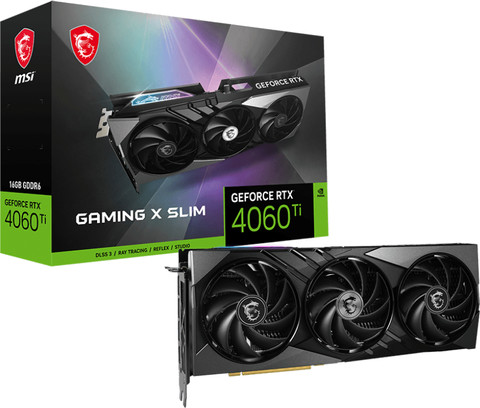 MSI GeForce RTX 4060 Ti GAMING X SLIM 16GB packaging