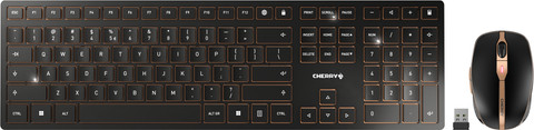 CHERRY DW 9100 SLIM Desktop Draadloze Toetsenbord en Muis Set Qwerty Zwart Main Image