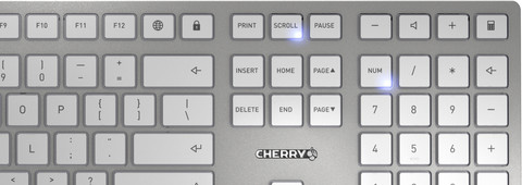 CHERRY DW 9100 SLIM Desktop Wireless Keyboard and Mouse Set QWERTY Silver detail