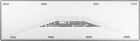 CHERRY DW 9100 SLIM Desktop Wireless Keyboard and Mouse Set QWERTY Silver bottom