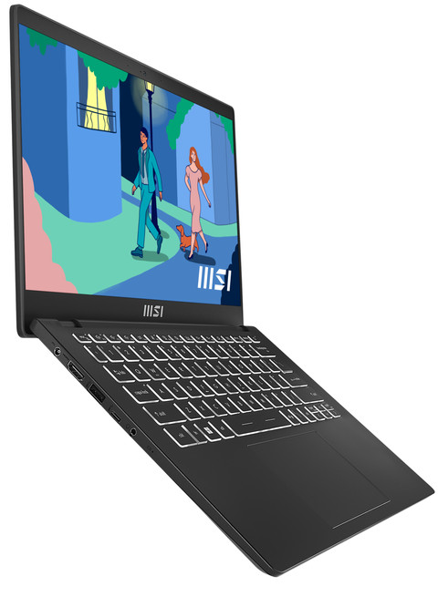 MSI Modern 14 C12M-476BE AZERTY côté gauche