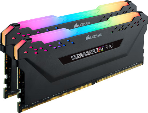 CORSAIR Vengeance RGB Pro 32GB (2x16GB) DDR4 DIMM 3600MHz left side