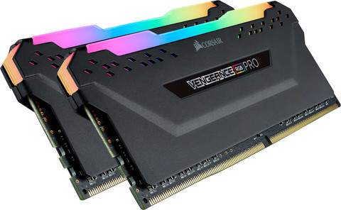 CORSAIR Vengeance RGB Pro 32GB (2x16GB) DDR4 DIMM 3600MHz left side