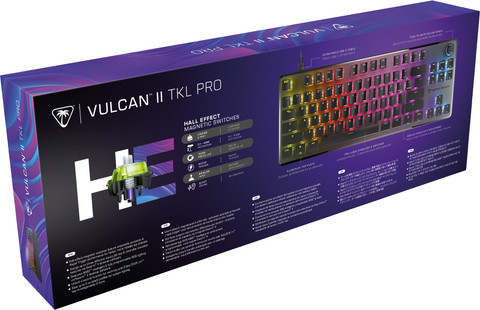 Turtle Beach Vulcan II TKL Pro Mechanical Gaming Keyboard Black QWERTY packaging