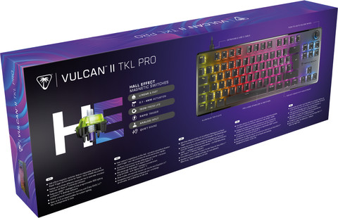 Turtle Beach Vulcan II TKL Pro Mécanique Clavier Gamer Noir AZERTY emballage