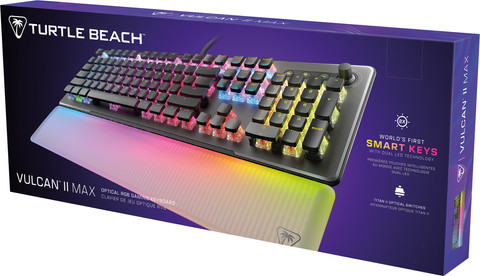 Turtle Beach Vulcan II Max Optisch-mechanisch Gaming Toetsenbord Zwart Qwerty verpakking