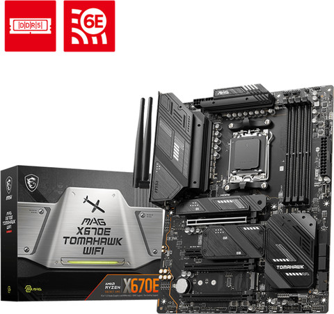 MSI MAG X670E TOMAHAWK WiFi packaging