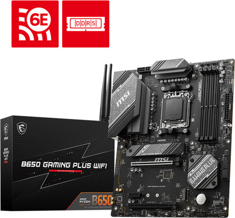 MSI B650 GAMING PLUS WIFI packaging