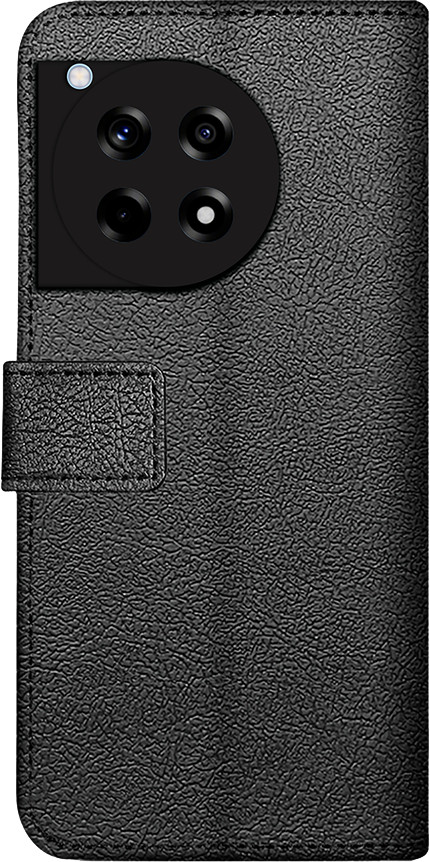 Just in Case Wallet OnePlus 12R Book Case Schwarz rückseite