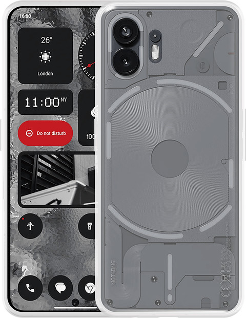 Just in Case Soft Design Nothing Phone (2) Back Cover Transparent combined product