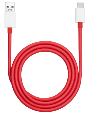 OnePlus USB-A vers USB-C 1 m Matière Synthétique Rouge avant