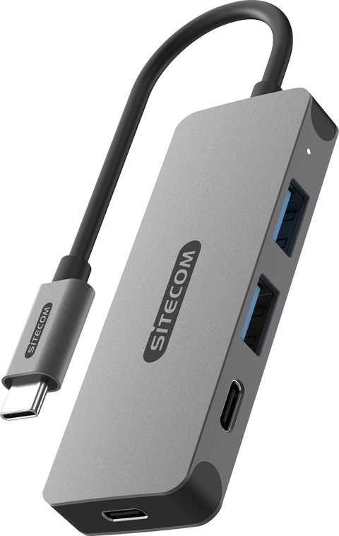 Sitecom USB-C-auf-USB-A- oder -USB-C-Hub 10 GB/s Main Image