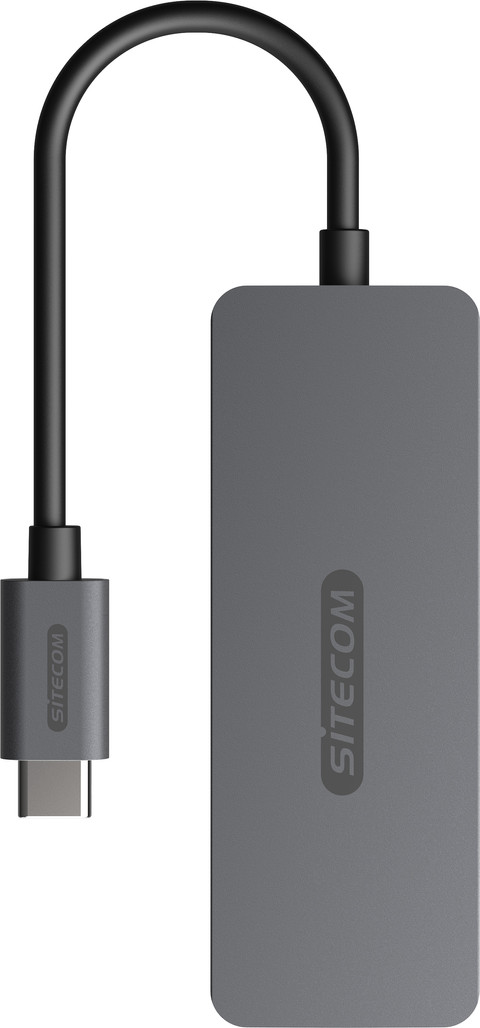 Sitecom USB-C-auf-USB-A- oder -USB-C-Hub 10 GB/s oberseite