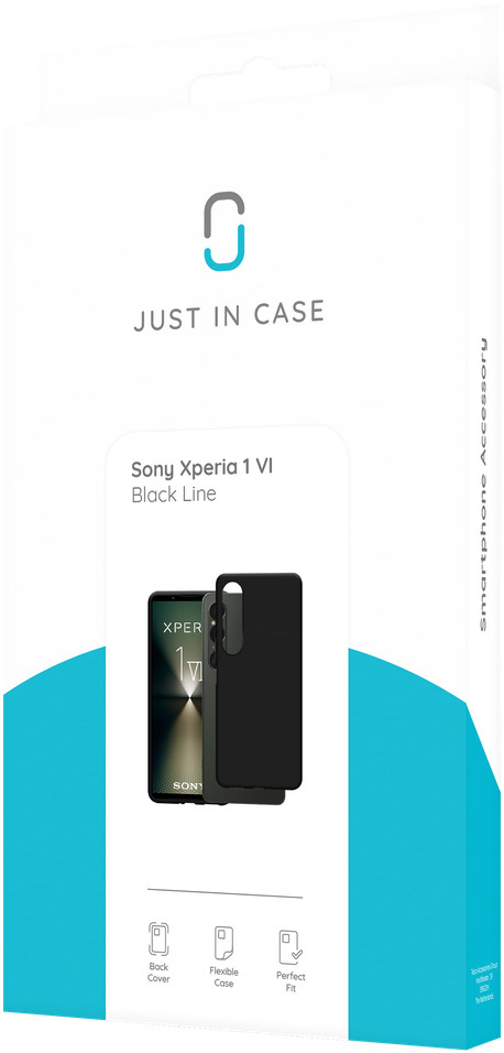 Just in Case Soft Design Sony Xperia 1 VI Back Cover Black packaging