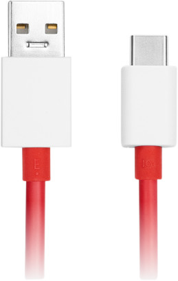 OnePlus USB-A vers USB-C 1 m Matière Synthétique Rouge Main Image