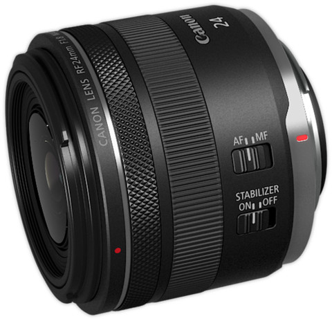 Canon RF 24mm f/1.8 Macro IS STM left side