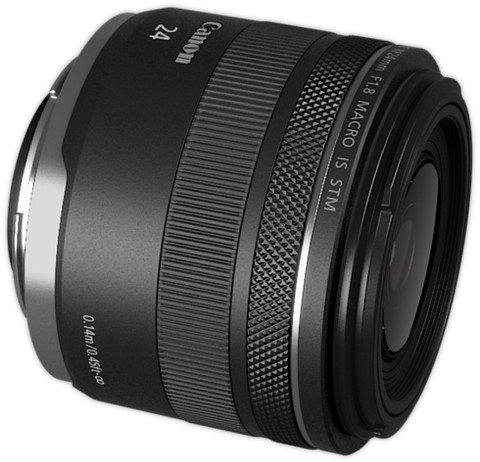 Canon RF 24mm f/1.8 Macro IS STM left side