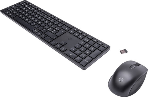 HP 650 Wireless Keyboard and Mouse Set Black AZERTY right side