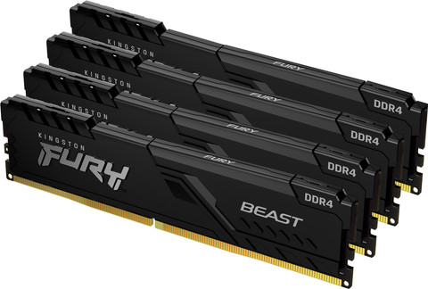 Kingston FURY Beast 32GB (2x16GB) DDR4 DIMM CL18 3.600 MHz vorne