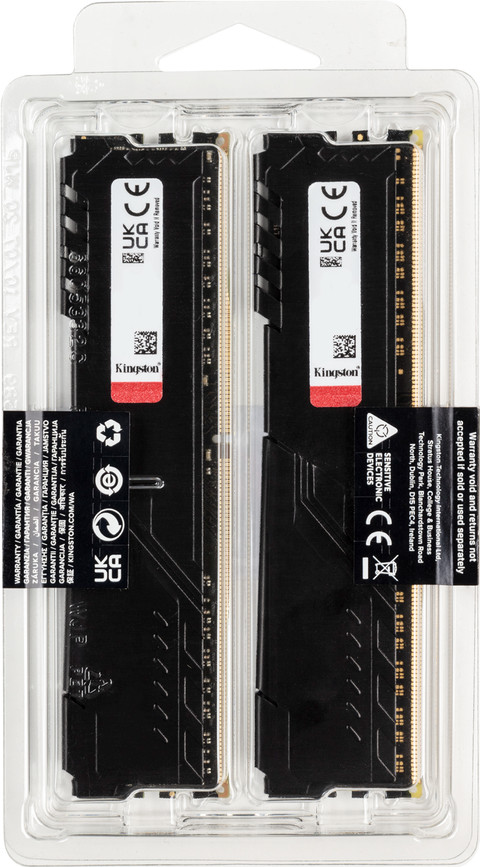 Kingston FURY Beast 32GB (2x16GB) DDR4 DIMM CL18 3.600 MHz verpackung