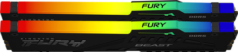 Kingston FURY Beast RGB EXPO 32GB (2x16GB) DDR5 DIMM CL30 6.000 MHz oberseite