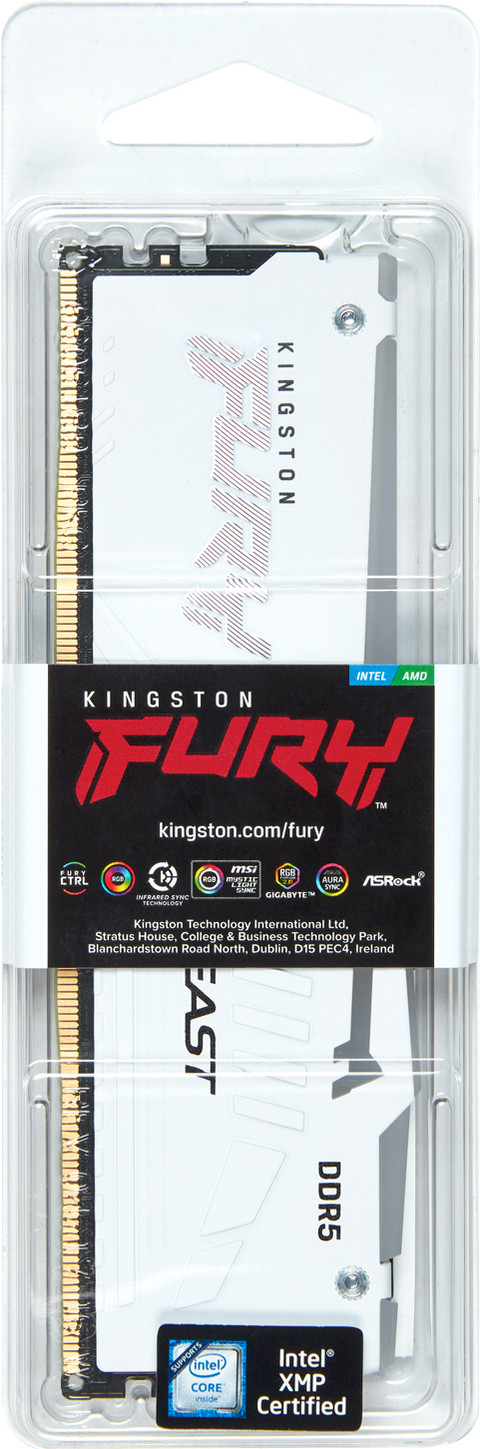 Kingston FURY Beast RGB EXPO 32GB (2x16GB) DDR5 DIMM CL30 6.000 MHz verpackung