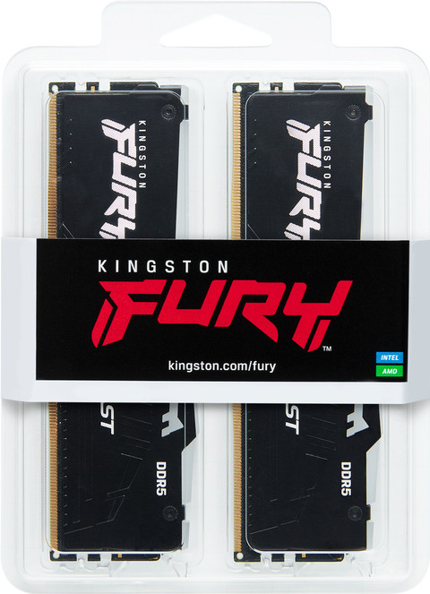 Kingston FURY Beast RGB EXPO 32GB (2x16GB) DDR5 DIMM CL30 6.000 MHz verpackung