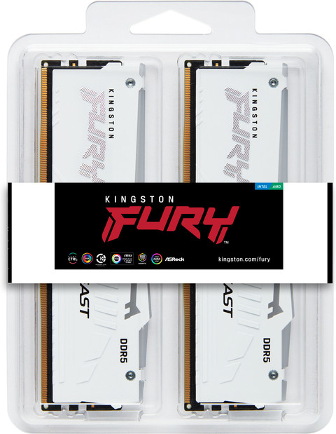 Kingston FURY Beast RGB EXPO 32GB (2x16GB) DDR5 DIMM CL30 6.000 MHz verpackung