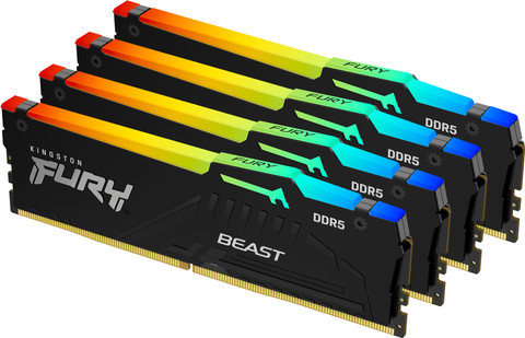 Kingston FURY Beast RGB EXPO 32GB (2x16GB) DDR5 DIMM CL30 6.000 MHz rechte seite