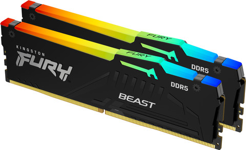 Kingston FURY Beast RGB XMP 32GB (2x16GB) DDR5 DIMM CL30 6000MHz right side