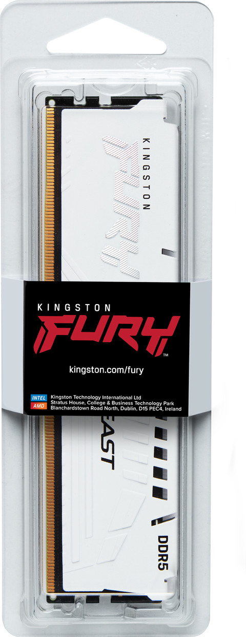 Kingston FURY Beast XMP 32GB (2x16GB) DDR5 DIMM CL30 6000MHz packaging